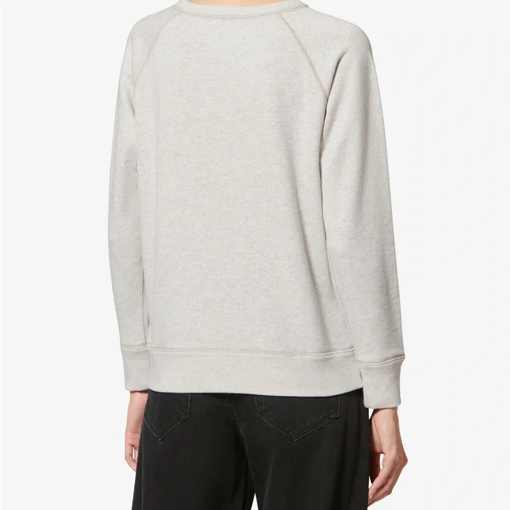 Etoile Isabel Marant Beige MILLYNY SWEATSHIRT with Black Logo - Picture 8 of 13